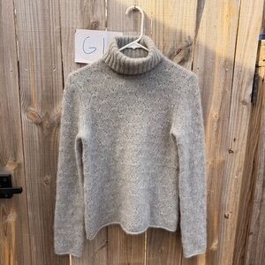 Brooks Brothers Pure Cashmere Grey Turtleneck Size XS